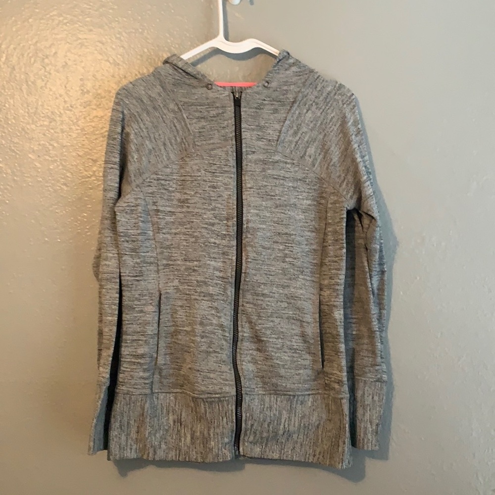 Light Grey Zip Up Sweatshirt